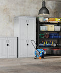 Beefy Heavy Duty Outdoor Tall Storage Cabinet Weatherproof 28 Cu Ft Garage Organizer With 4 Adjustable Shelves Locking Double Doors