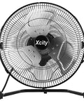Heavy Duty 20 Inch Metal Floor Fan With High Velocity Airflow Up To 4650 CFM Three Speed Settings And 360 Degree Adjustable Tilt
