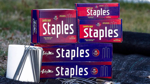 Heavy Duty Galvanized Garden Stakes And Landscape Staples 6 Inch 11 Gauge 500 Pack for landscaping and garden use