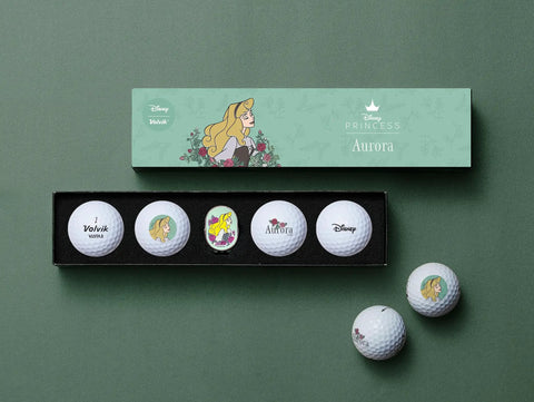 Disney Princess Aurora Golf Balls Four Pack With Officially Licensed Artwork Premium Gift Ready Packaging Collectible Disney Quality