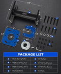 All In One Rear Axle Bearing Puller And Installer Kit With ABS Tone Ring Driver For Toyota Tacoma 4Runner Tundra Hilux And T100 Series Wheel Bearing Removal Tool Set with tools on display
