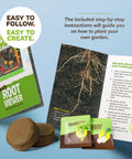 Root Viewer Plant Growing Kit For Kids See Through Planter STEM Science Toy For Ages 4 5 6 7 8 Educational Gift booklet