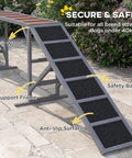 Wooden Dog Agility Ramp With Safety Bar And Non Slip Surface for Backyard Park Training, dual color on a gentle slope.