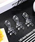 Top Notch Hidden Valance Clips For Window Blinds Clear Plastic Clip Tabs For Horizontal Shades, 1.85 inch size.