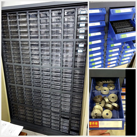 Heavy Duty Tool Storage Cabinet With Dense Plastic Drawers For Small Parts And Lockable Metal Drawers For Large Tools Coated Steel Body Garage Shop Organizer To Stash Screws Bits Fittings Electronics And Spare Parts, front view