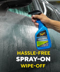 Easy Spray On Ceramic Wax For Cars With SiO2 Hybrid Barrier Technology Simple Hose And Towel Detail No Mess Quick Shine 26 oz bottle
