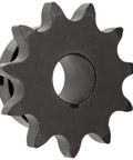 Heavy Duty Roller Chain Sprocket Bored To Size Single Strand Type B Hub With Keyway And Setscrews Fits Series Eighty Chain One Inch Pitch Fifty Nine Teeth One Point Seven Five Inch Bore viewed from the side.
