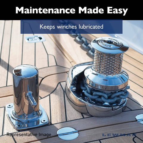 Winch Maintenance Grease 3.5 oz Tube For Winches Windlasses Steering Gears Trailer Bearings And Hydraulic Systems With Solid Activation And Load Carrying Strength Marine Grade Lubricant used on boat winch
