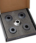 Plate Bead Roller Art Die Master Set with solid and nylon dies in packaging for aluminum beading.