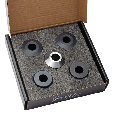 Plate Bead Roller Art Die Master Set with solid and nylon dies in packaging for aluminum beading.