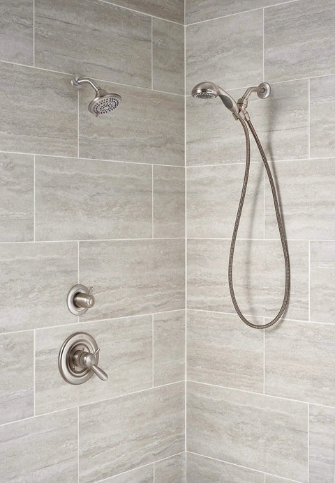 Three-Function Shower Diverter Trim Kit In Stainless Finish For Easy Water Control, DIY-Friendly, 3-Setting Handle, Trim Kit Only