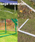 11 Pack 12 Inch Beefy Galvanized Steel Rebar Stakes U Shaped Ground Anchors Heavy Duty Anti Rust For Tents Fences Trampolines Landscaping And Outdoor Fabric in use