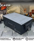 Beefy Heavy Duty Locking Ammo Can Storage Box Airtight and Watertight Steel Case for 30 Cal or 50 Cal Rounds