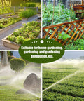 Gardens and lawns using drip irrigation systems for home and yard water efficiency
