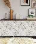 Peel And Stick Floral Wallpaper With Grey Eucalyptus Leaves For Bedroom Boho Farmhouse Vibe Self Adhesive Removable Contact Paper