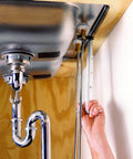Using Telescoping Basin Wrench With One Hand Ratcheting Jaws Adjustable 10 To 17 Inch Reach Tight Spaces Plumbing Under Sink