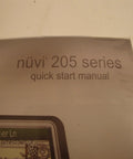 Nuvi 265 265T 3.5 Inch Bluetooth Portable GPS Navigator With Traffic Quick Start Manual Cover
