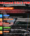 Next Level EV Diagnostic Scanner For Hybrid Electric And Gas Rides With High Voltage System And Battery Pack Analyzer Featuring Five In One VCMI Topology in use, showcasing oscilloscope functions.