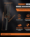 Pro Grade 1 Inch Die Round Die Stock Holder Tap Wrench With Adjustable Dies And Removable Steel Handle