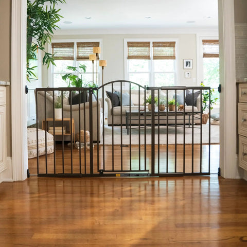 Extra Wide Baby Gate And Dog Gate For Hallways And Large Openings, Fits 44 To 72 Inch Openings, 36 Inch Tall, Hardware Mounted