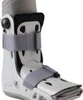 Short Walker Boot With Universal Fit Brace, Lightweight SemiRigid Shell, SoftStrike Shock Absorption, Small Gray shown