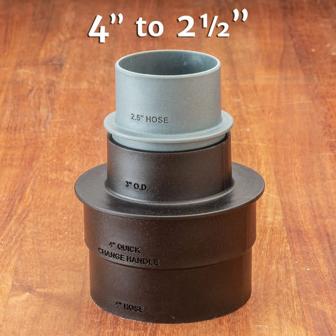 Stacking Dust Port Adapter Set 3 Piece For Dust Collection Hose And Tools Easy Fit Vacuum Adapters Glass Reinforced Polypropylene For Woodworking Pro Grade