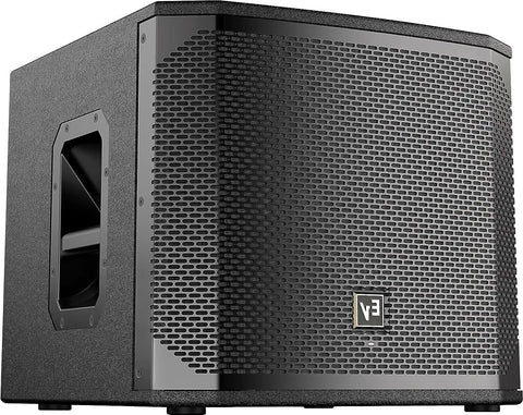 High Output 12 Inch 1200W Powered Subwoofer With QuickSmart DSP For Live Sound And DJ Setups, Rugged Black Cabinet Featuring EVS-12L Woofer