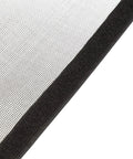 Close-up of durable fiberglass mesh on Magnetic Screen Door 70 Inch By 79 Inch With Built In Magnets, edge detail visible.