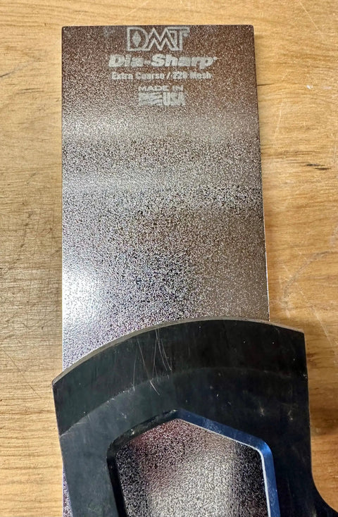 D8X Diamond Bench Stone Extra Coarse 220 Grit For Knives And Tools Sharpens Dull Edges Fast Flat 8-Inch Made In USA Knife Sharpener