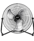 Heavy Duty 20 Inch Industrial Floor Fan With 4650 CFM Airflow, 3 Speed Settings, 360 Degree Tilt, Metal Construction, front view