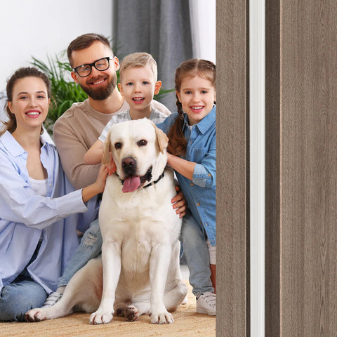 Foam door weather seal strip white wedge shape attached to wooden door frame