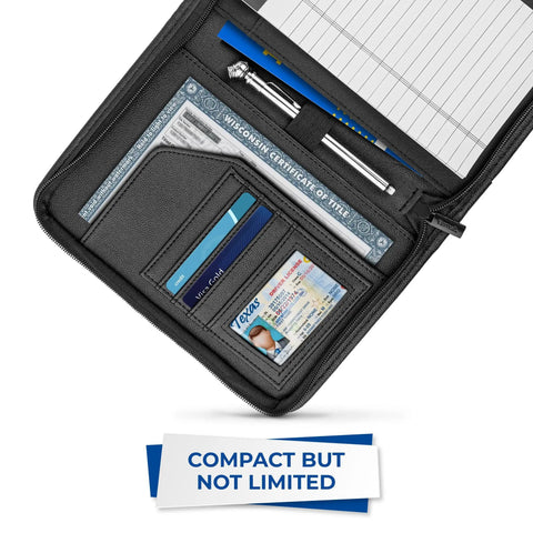 Ride Ready Glove Box Document Folder Holds Car Registration And Insurance Cards In A Snug Black Sleeve designed for console storage.