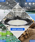 High Bay LED Shop Light 150W, 150 Lumens Per Watt Bright Industrial Ceiling Light, CRI Greater Than 80, UGR Under 22 for indoor spaces