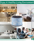AP200 Filter Replacement For Instant AP200 Air Purifier With H13 True HEPA 2 Pack in various room settings