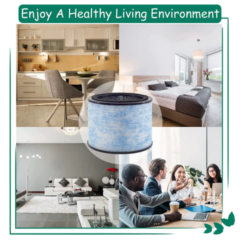AP200 Filter Replacement For Instant AP200 Air Purifier With H13 True HEPA 2 Pack in various room settings