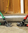 MetalMaster Offset Aviation Snips Set With M6R And M7R For Straight Left And Right Curves next to metal ductwork