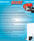 Tankless Water Heater Descaling Flush Kit With Heavy Duty One Sixth Horsepower Pump And Steel Hoses In A Three And A Half Gallon Bucket image with usage instructions.