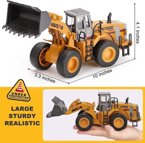 Alloy Loader Truck Toy For Kids Kid Friendly Durable Safe One To Forty Scale Diecast Bulldozer With Movable Multiarticular Boom
