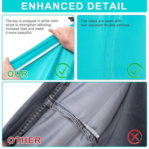 Enhanced detail of Two Pack XL Travel Laundry Bags With Drawstring Closure showcasing stitching quality and tear resistance.