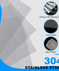 Six Pack 12 By 8 Inch Heavy Duty Stainless Steel Wire Mesh Screen With 1mm Holes And 20 Mesh No Rust Easy To Cut Durable Metal Mesh