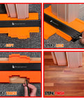 Step-by-step use of Pro Grade Contour Gauge For Woodworking And Carpentry Adjustable Profile Tool for copying irregular shapes.