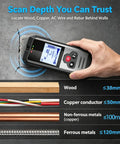 Wall Scanner Stud Finder with Deep Scan 4 Depth Modes-Electronic Stud Detector measuring depth for wood, copper, and metals.