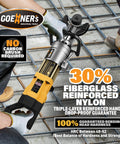 2026 Upgraded Portable Electric Rebar Bender Featuring Advanced Pure Copper Brushless Motor For High Efficiency Bending Up To 1 Inch 25mm #8 Rebars, Fiberglass Reinforced Nylon Handle
