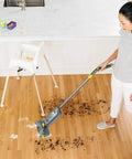 Disposable VACMOP Pad For All Floor Surfaces With Built In Dirt Chamber And Absorbent Mopping Layers White 10 Count Easy One Push Clean Up On Hard Floors on hardwood floor