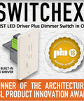 Switchex 24V 100W LED Dimmer Driver In One For Seamless Power Control, 120V Input, Preset On Off Dimmer, Product Innovation Award