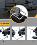 12 Piece Trailer Hitch Pin Assortment Set With 1/4 And 5/16 Inch Square And Arch Wire Lock Pins showing setup process