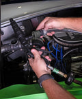 Using Coolant System Flush Gun Pro Grade With Lever Action Universal Nozzle Lock On Air Hose Latch Radiator And Heater Core Flush Kit