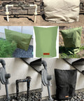 Backflow Preventer Cover Insulated Pouch Outdoor Pipe Insulation Cover Winter Freeze Protection Water Well Pump Cover Sprinkler Valve Cover Insulated Black 16W By 20H Weatherproof Thermal Padding For Frost And Snow, shown in various colors and installations.