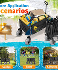Kick Back At The Shoreline With This Premium Inflatable Rear Tire For Folding Beach Wagons Rolling Smooth Over Soft Sand Easy As Pie Heavy Duty Balloon Wheel Accessory, showcased with beach gear and alternative uses.