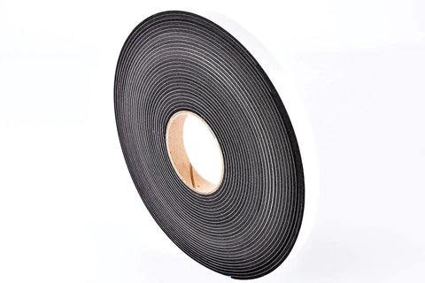 Adhesive Backed Sponge Neoprene Weather Stripping Peel And Stick, 3/4 Inch Wide, 1/8 Inch Thick, 50 Feet Long roll